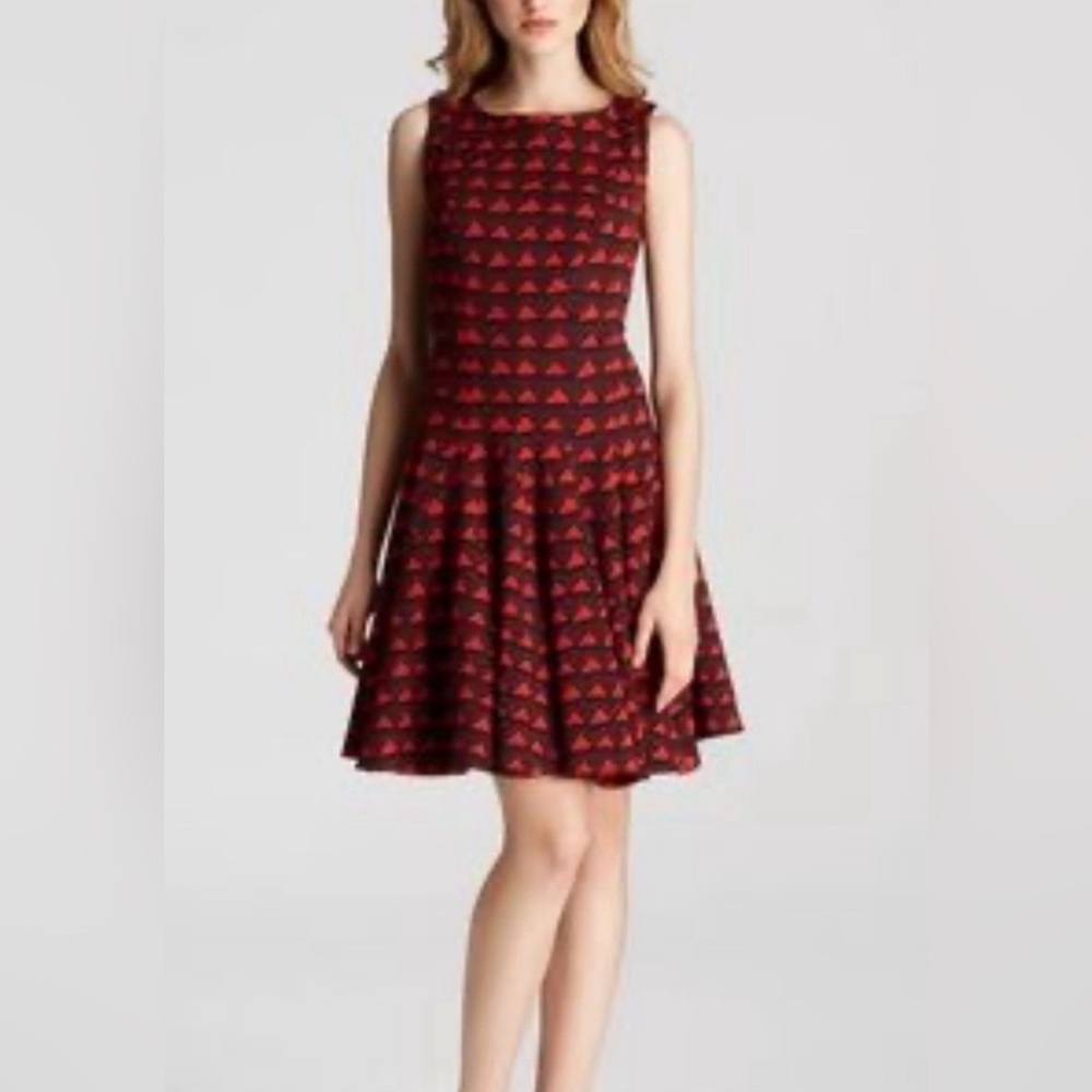 Issa London 🇬🇧 knit sleeveless fit & flare dress size 6 wool blend *EUC